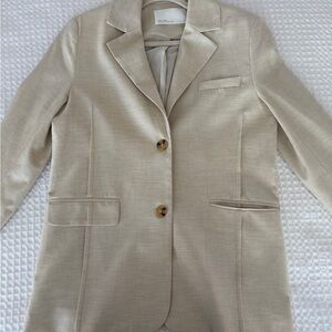 Oak + Fort Cream Blazer XS